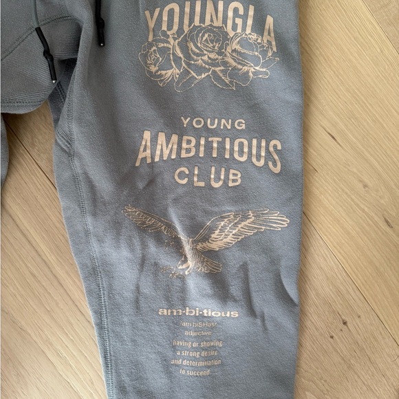 YoungLA Gray Sweatpants with Elastic Cuffs - Picture 2 of 5